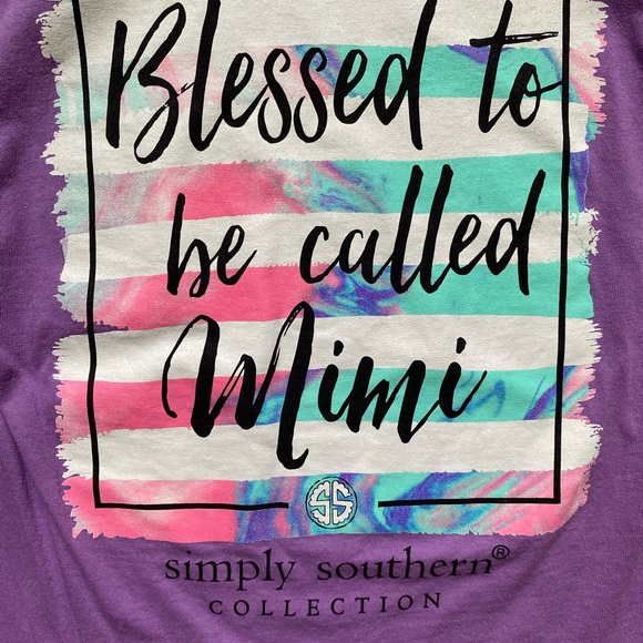Mimi Simply Southern Shirt Purple T-Shirt Top Blessed to Be Called Mimi Shirts S - Picture 4 of 6